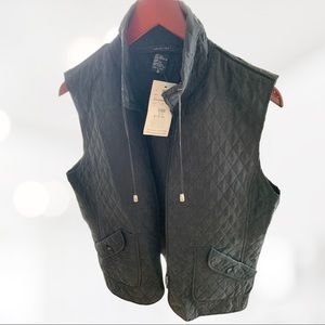 Black Silk Vest